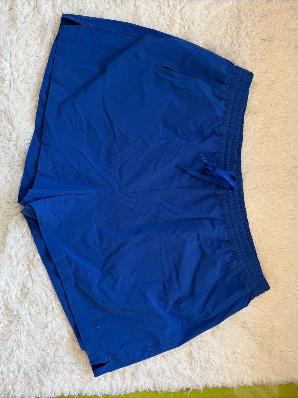 Outdoor Voices Doing Things 2.5” Cobalt Blue Elastic Waist Athletic Shorts XXL